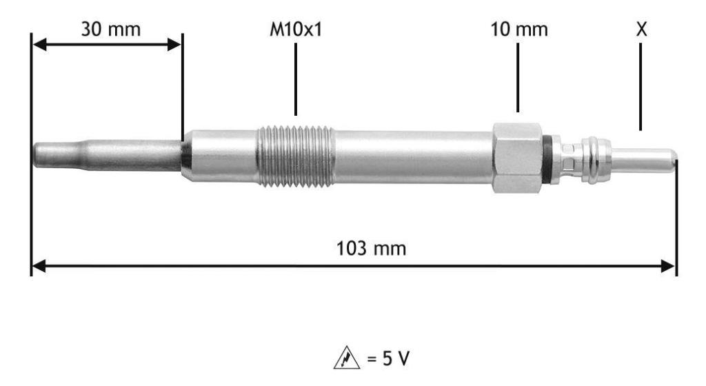 Bougie de préchauffage VALEO 345115